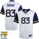 Men's West Virginia Mountaineers NCAA #83 Alejandro Marenco White Authentic Nike Stitched College Football Jersey OS15Z15KY